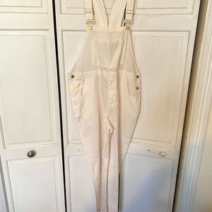 Linen Overalls, WeWoreWhat, XL, Ivory